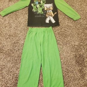 Minecraft boy fleece pj set